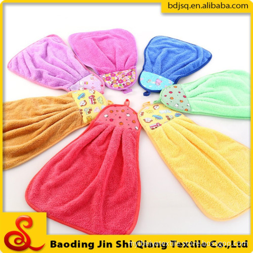 Wholesale High Quality Microfiber Hanging Hand Towel Kitchen Towel